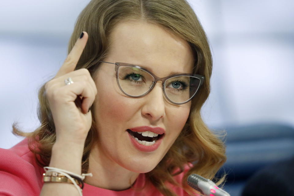 Sobchak has&nbsp;been shining&nbsp;a spotlight on topics that are typically taboo in Russia. (Photo: Artyom Geodakyan/TASS via Getty Images)