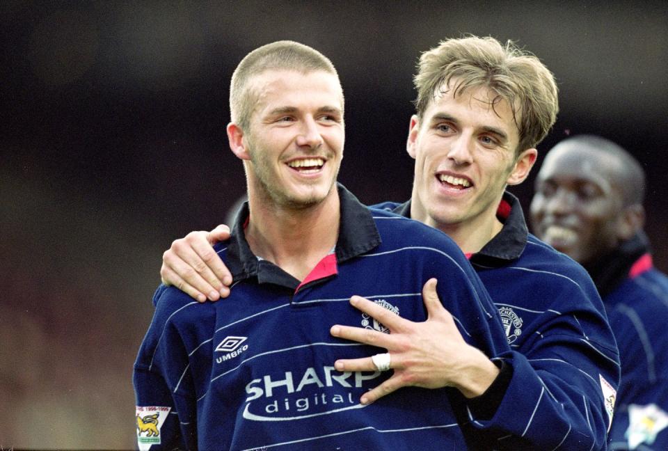 david beckham, phil neville