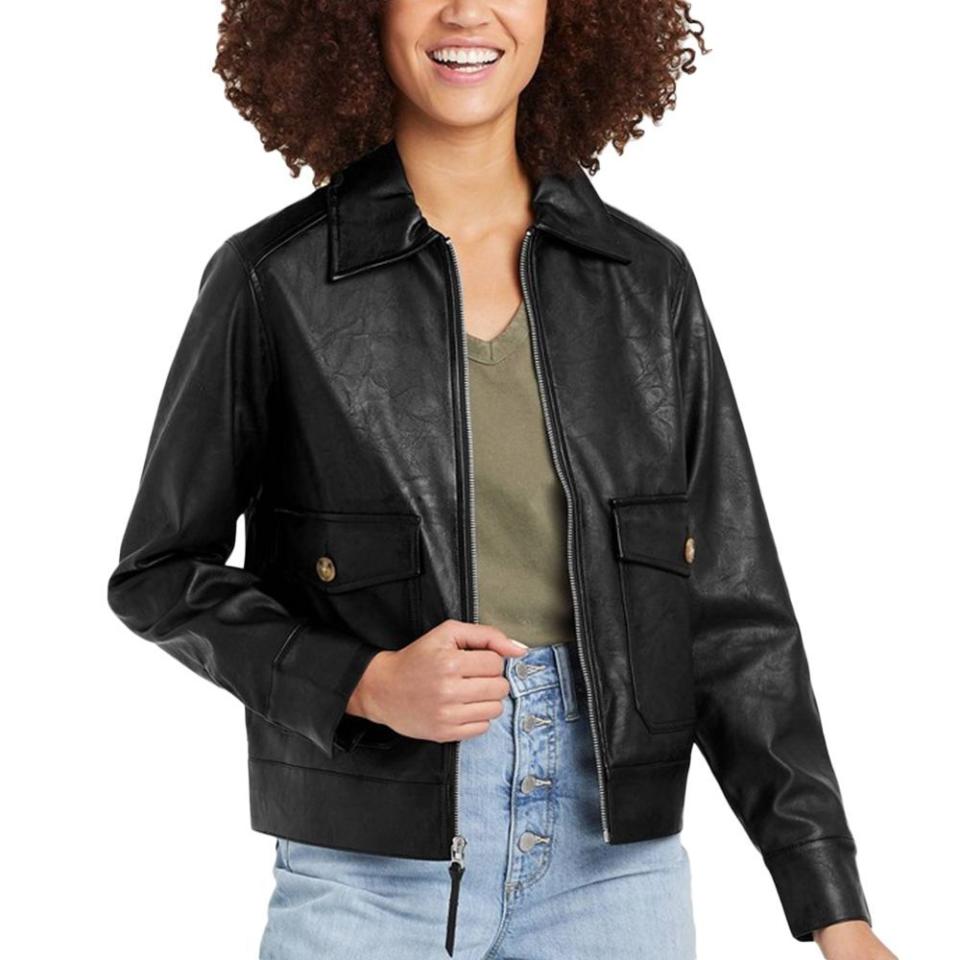 Women's Faux Leather Jacket