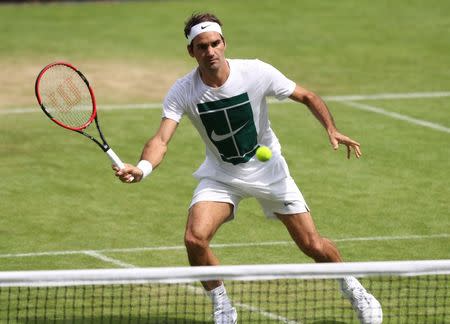Britain Tennis - Wimbledon Preview - All England Lawn Tennis & Croquet Club, Wimbledon, England - 26/6/16 Switzerland's Roger Federer during practice Reuters / Paul Childs Livepic
