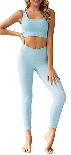 19) Women's 2 Piece Tracksuit Workout Outfits