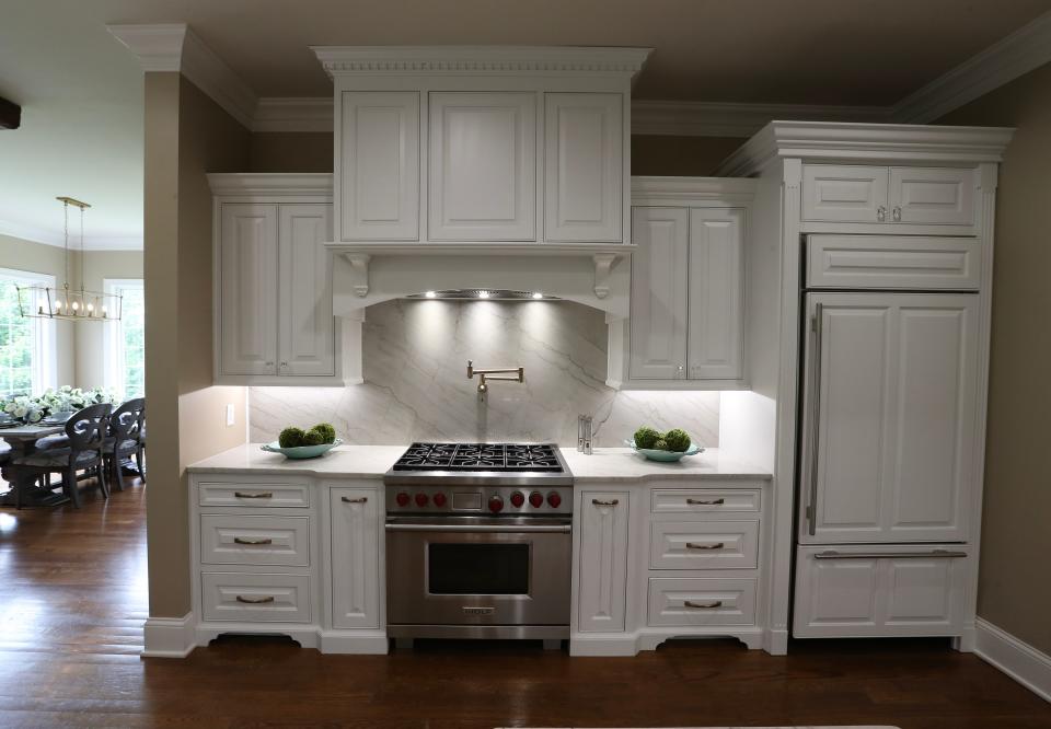 The kitchen inside the home of Susan Bunch in Elizabethtown, Ky. on July 13, 2023.