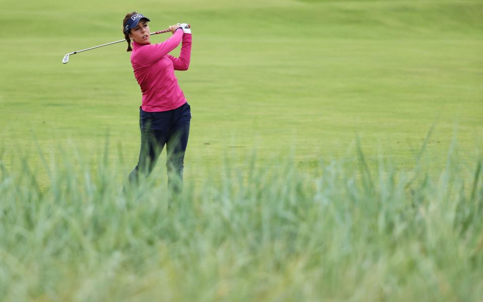 Georgia Hall shot a final-round 67 but had to be content with a tied-second finish - GETTY IMAGES