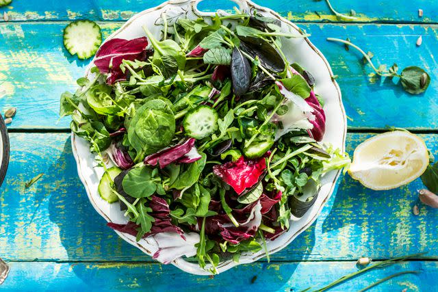 Two Fresh Salad Bowls High-Res Stock Photo - Getty Images