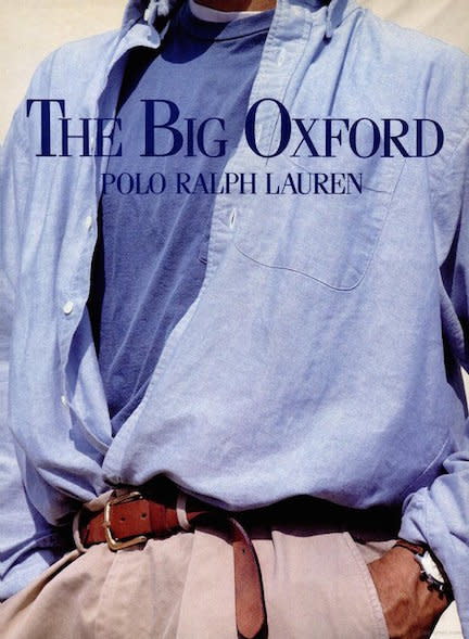 “The Big Oxford” Ralph Lauren ad.