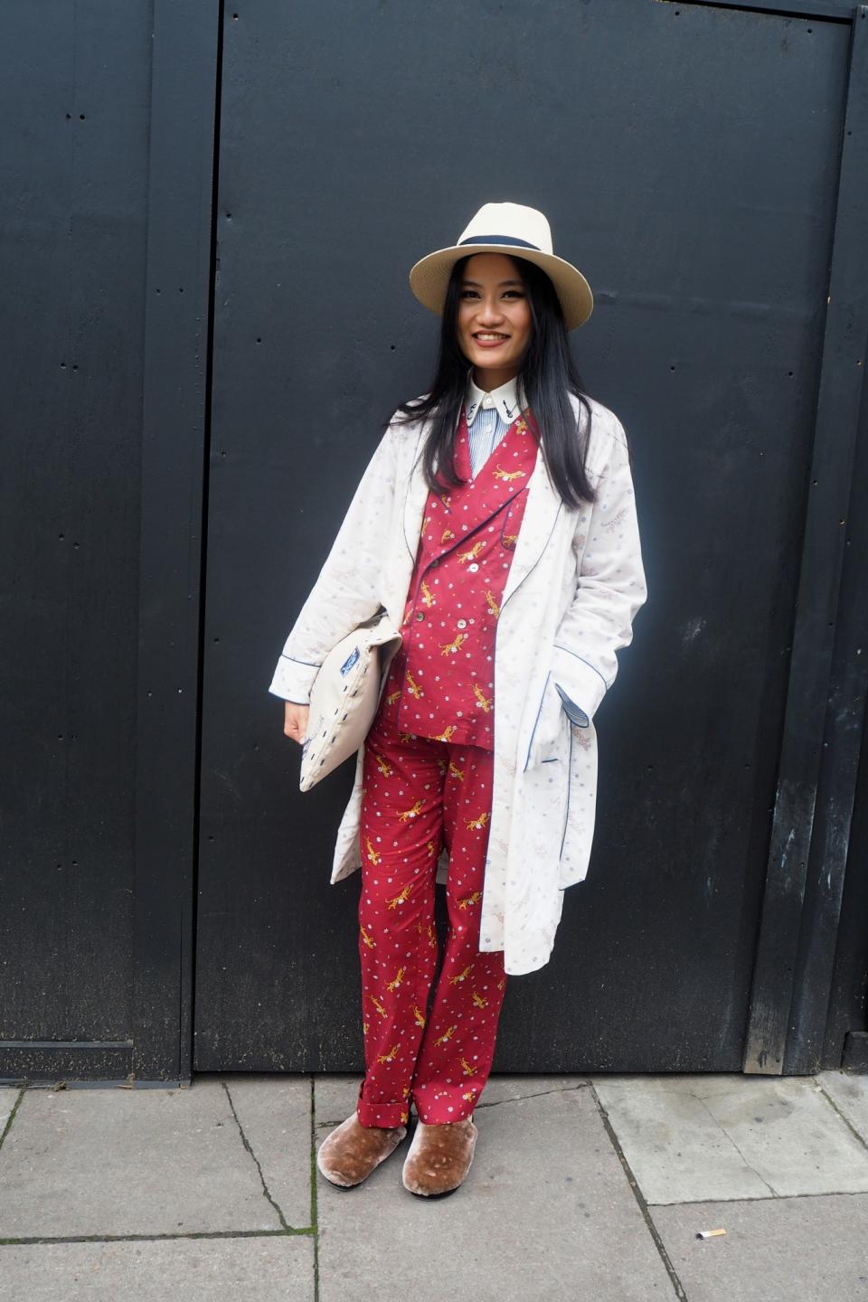 <p>Just when we thought we couldn’t love the pyjama trend anymore….[Photo: Yahoo Style UK/Sabrina Carder] </p>