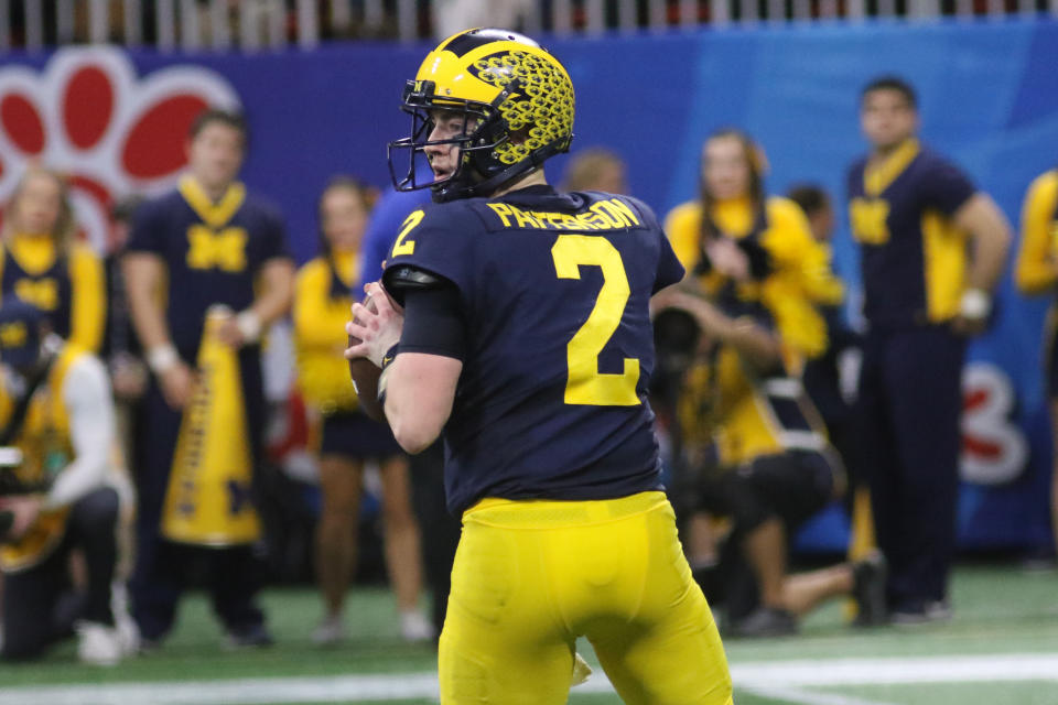 Michigan QB Shea Patterson made the Senior Bowl's 2020 watch list but must play better for the Wolverines. (Getty Images)