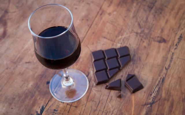 red wine and chocolate - Getty