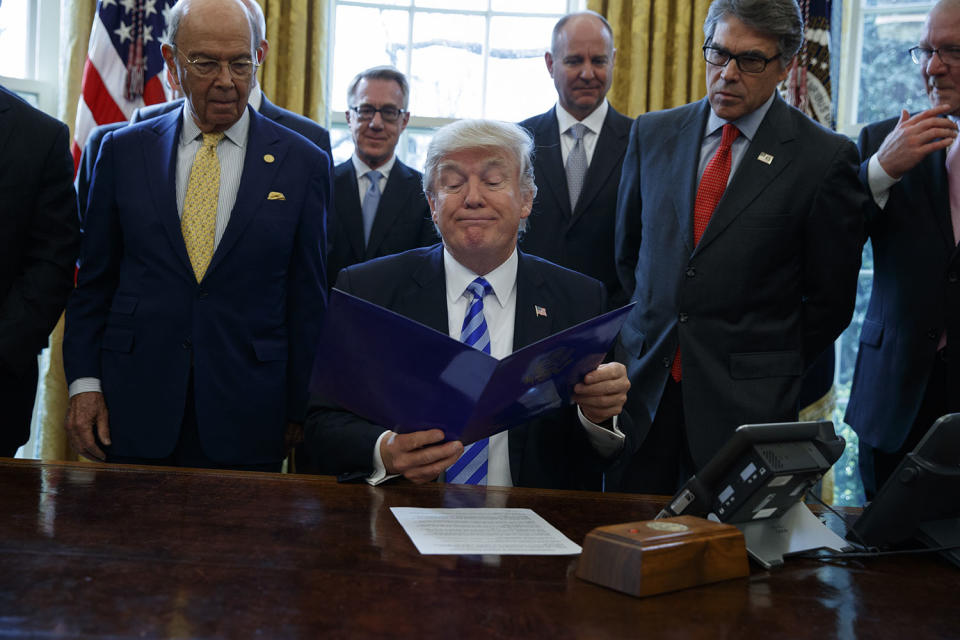 President Trump announces approval of Keystone XL pipeline permit