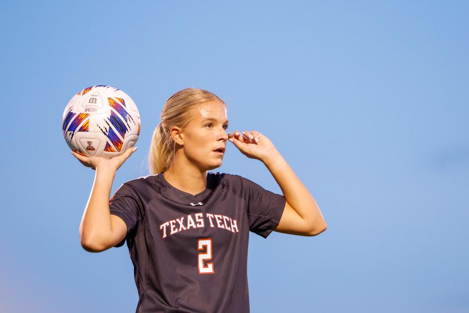 Defender Sierra Jones is one of two fifth-year seniors Texas Tech plans to honor before the Red Raiders host Baylor in their last regular-season home game Thursday at the Jones Walker Soccer Complex.