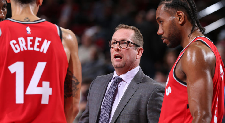 Raptors’ head coach Nick Nurse has always been a man of education. (Photo by Sam Forencich/NBAE via Getty Images)