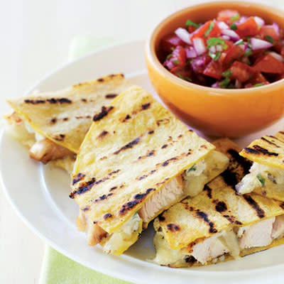 Grilled Chipotle-Chicken Quesadillas