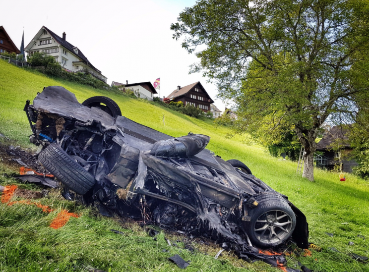 The Grand Tour shared images of the wreckage.