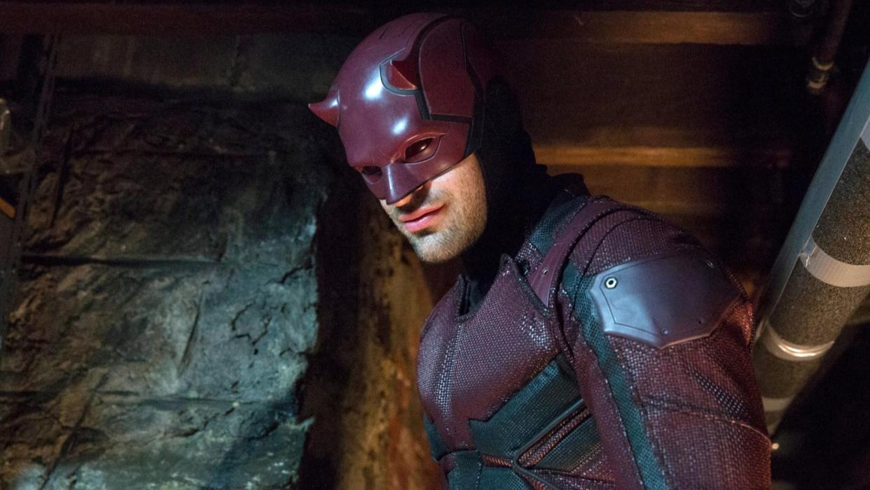  Charlie Cox as Matt Murdock in Daredevil/Alaqua Cox as Echo in Hawkeye. 