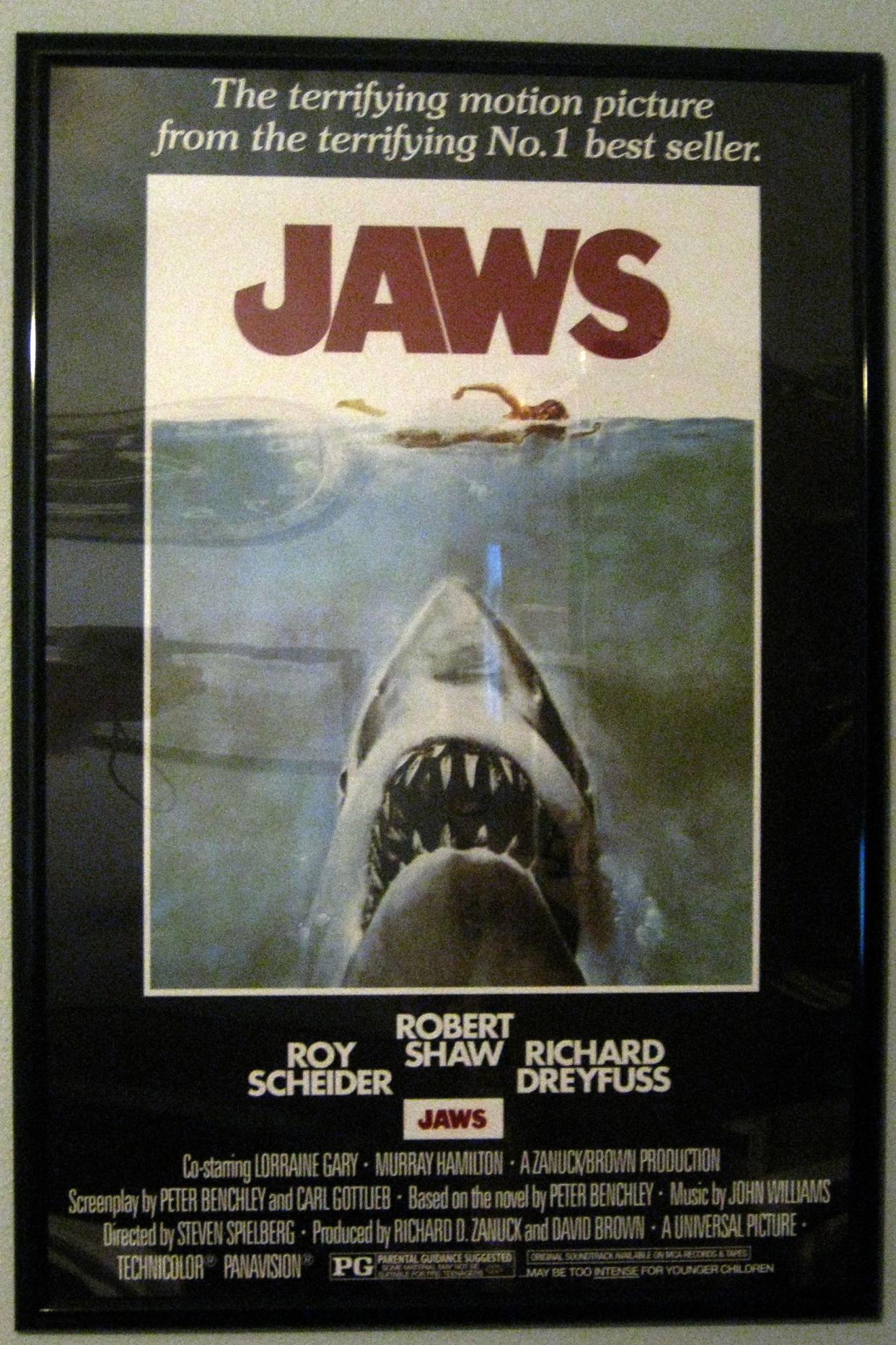 Jaws Movie Poster, 1975