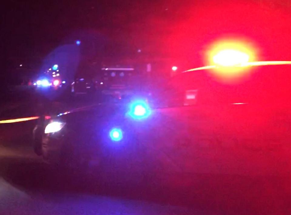 El Paso police lights flash at a crime scene. File art.