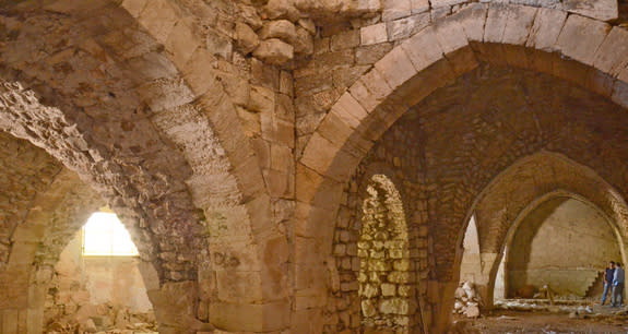 A hall in the Crusader hospital in the heart of the Christian Quarter in the Old City of Jerusalem.