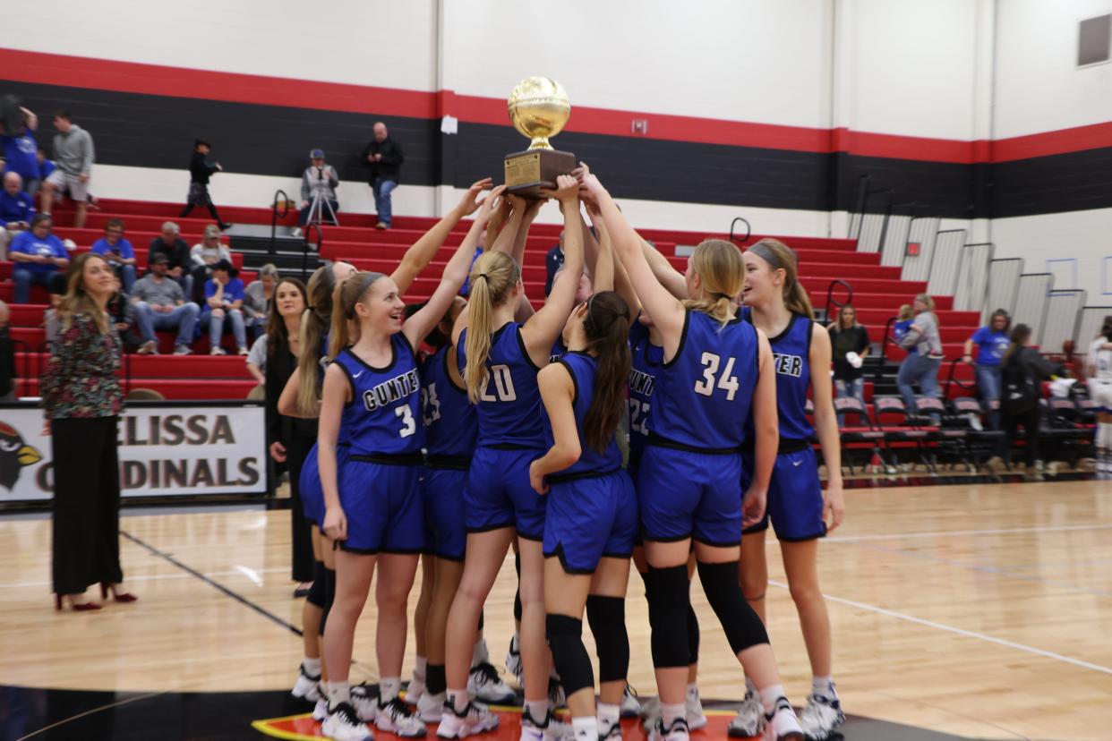 Gunter shared the District 11-3A title with Pottsboro and the Lady Tigers had several players represented on the all-district team.