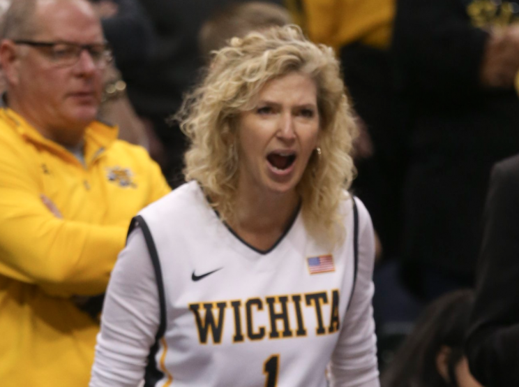 Lynn Marshall was boisterous throughout Sunday’s NCAA tournament game against Kentucky. (@travisheying on Twitter)