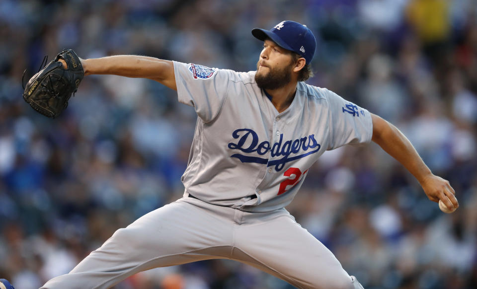 Los Angeles Dodgers ace Clayton Kershaw works came through again in a big game against the Rockies. (AP)