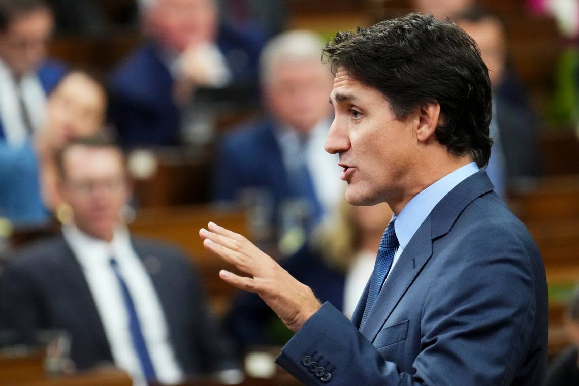 Prime Minister Justin Trudeau answers a question during question period in the House of Commons on Parliament Hill in Ottawa in September. India expelled a senior Canadian diplomat and is accusing Canada of interfering in its internal affairs a day after Trudeau said Canada was investigating allegations India was connected to the assassination of Sikh independence advocate Hardeep Singh Niijar in Canada in June, and expelled an Indian diplomat.