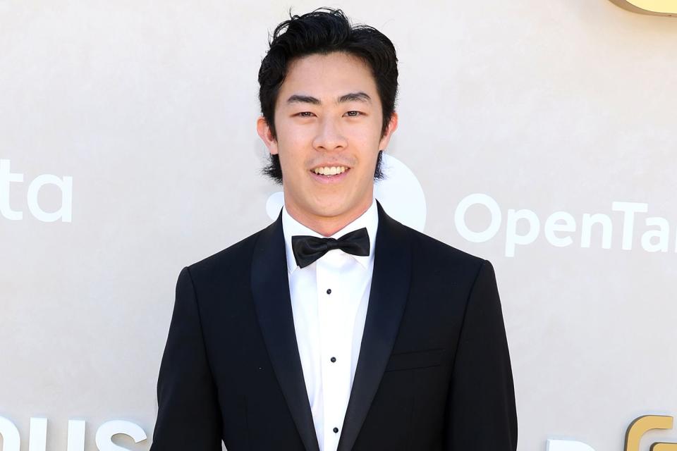 <p>Monica Schipper/Getty</p> Olympic champion Nathan Chen attends the 2024 Gold Gala