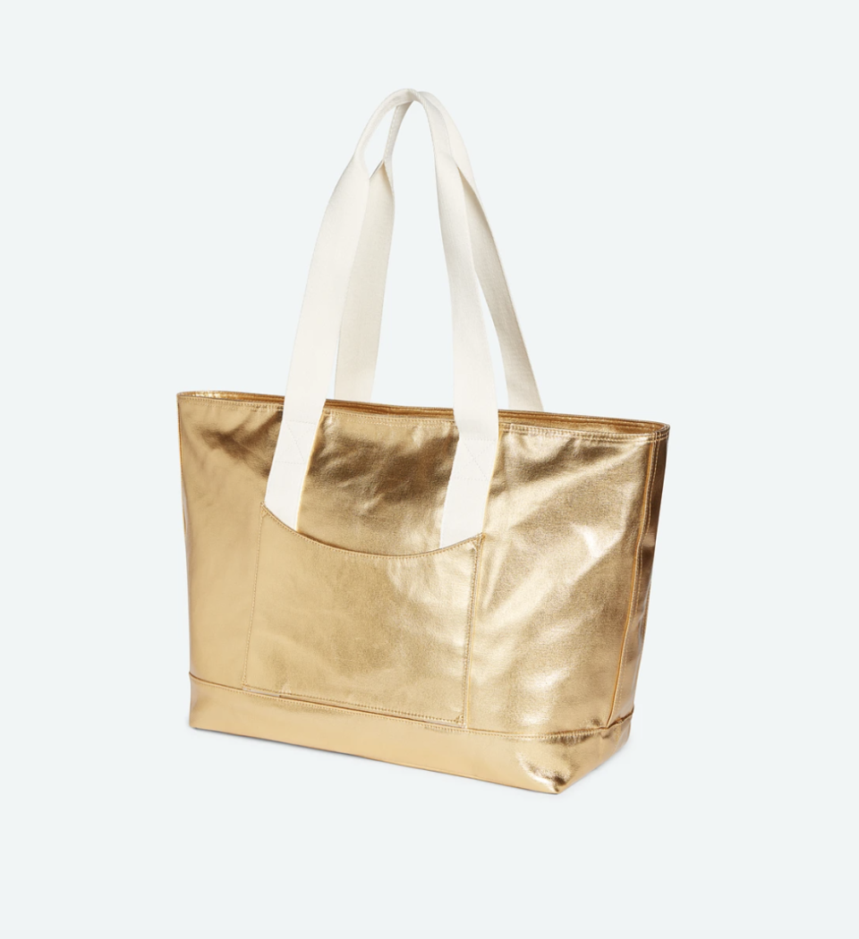 11) Metallic Tote Bag