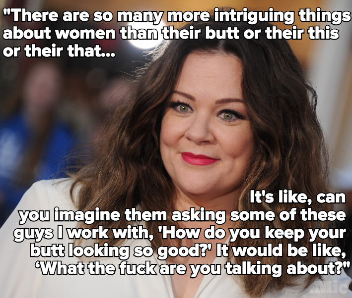 Melissa McCarthy Calls Out Sexist Hollywood Double Standard: Stop Comparing Women's Bodies