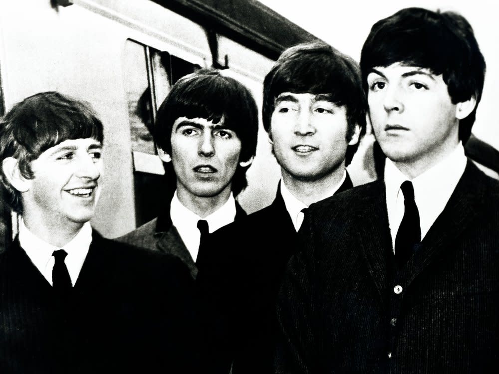 The Beatles: John Lennon, Ringo Starr, Paul McCartney, George Harrison. (Bild: United Archives GmbH)