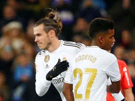 Bale came on to a chorus of jeers at the Bernabeu (REUTERS)