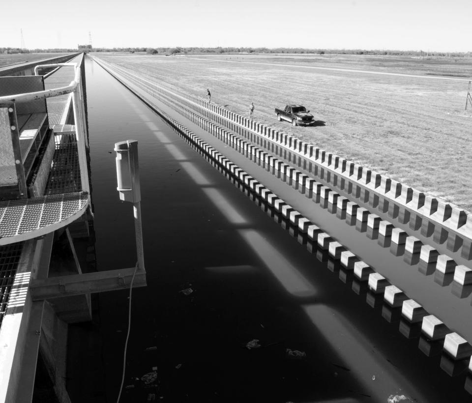 The Bonnet Carre Spillway, a flood control structure in St. Charles Parish, Louisiana.