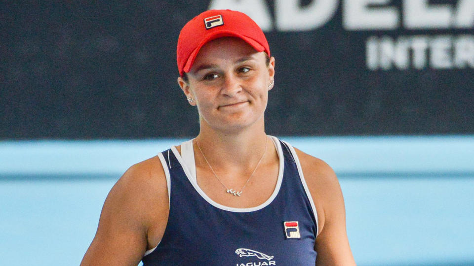 Ash Barty broke a nine-year Aussie drought when she won the Adelaide International. (Getty Images)