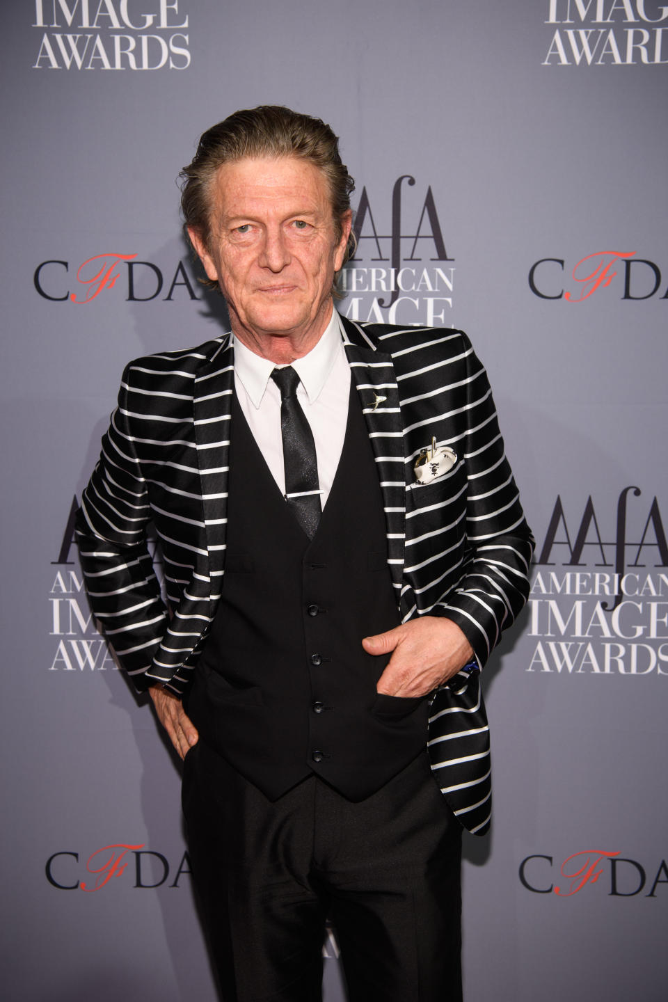 NEW YORK, NY - APRIL 24: Nick Graham arrives at the American Apparel & Footwear Association's 39th Annual American Image Awards 2017 on April 24, 2017 in New York City. (Photo by Dave Kotinsky/Getty Images for AAFA)