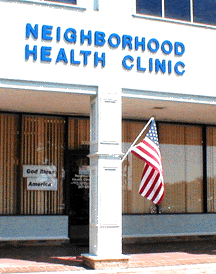 The original Neighborhood Health Clinic in Grand Central Station in Naples.
