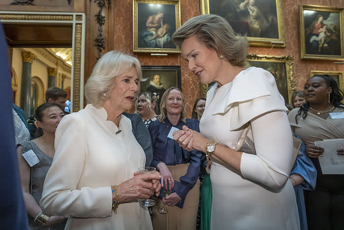 Reina Camilla con Matilde de Bélgica