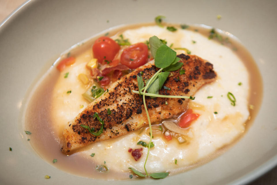 Catfish with grits and red eye gravy. (Photo: Clay Williams)