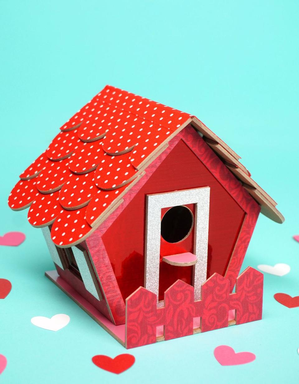 Birdhouse Valentine's Box