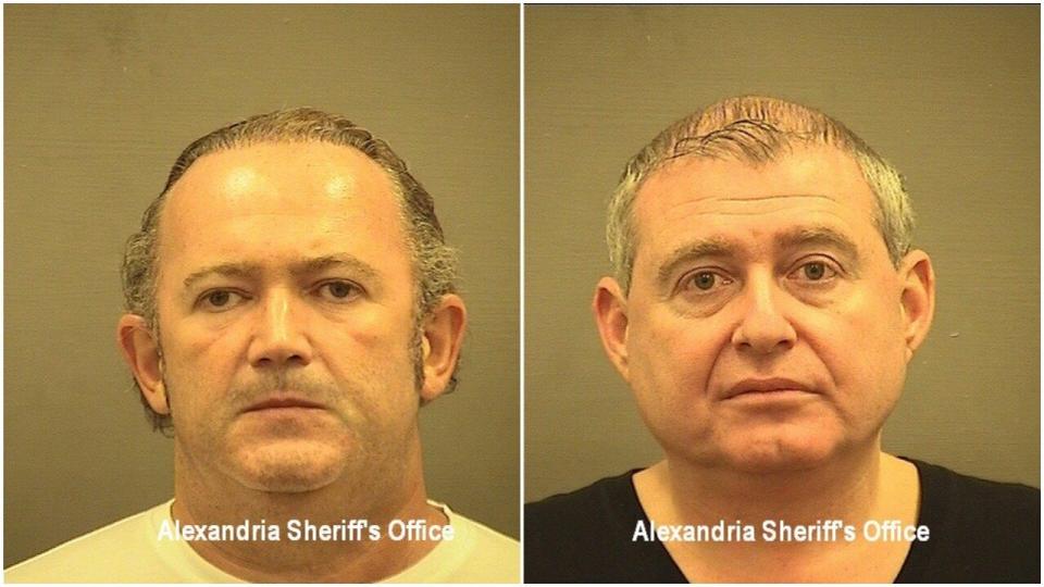 Mug shots of Igor Fruman (L) and Lev Parnas. (Photo: Alexandria Sheriff's Office)