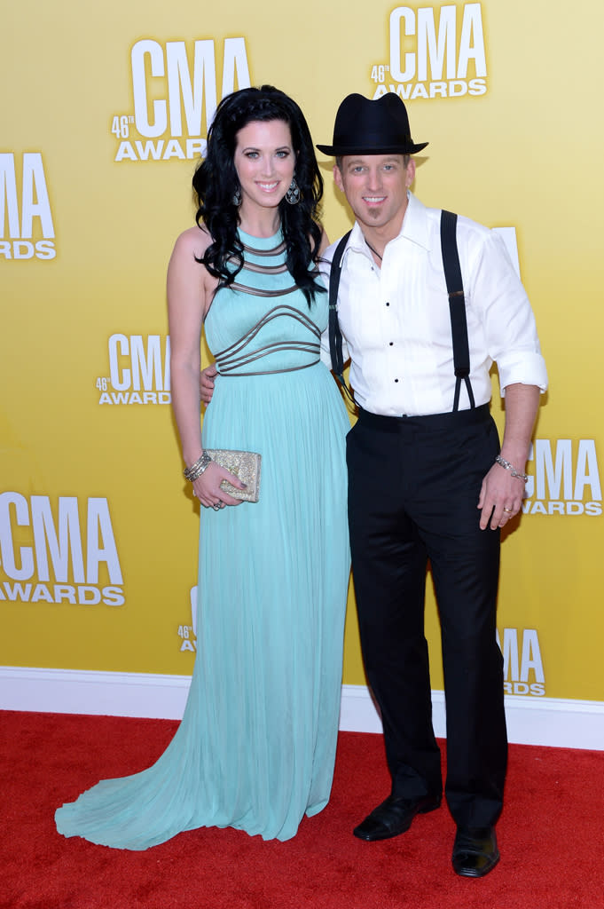 BEST: Shawna Thompson of Thompson Square looked like a Grecian goddess in her powder blue dress.