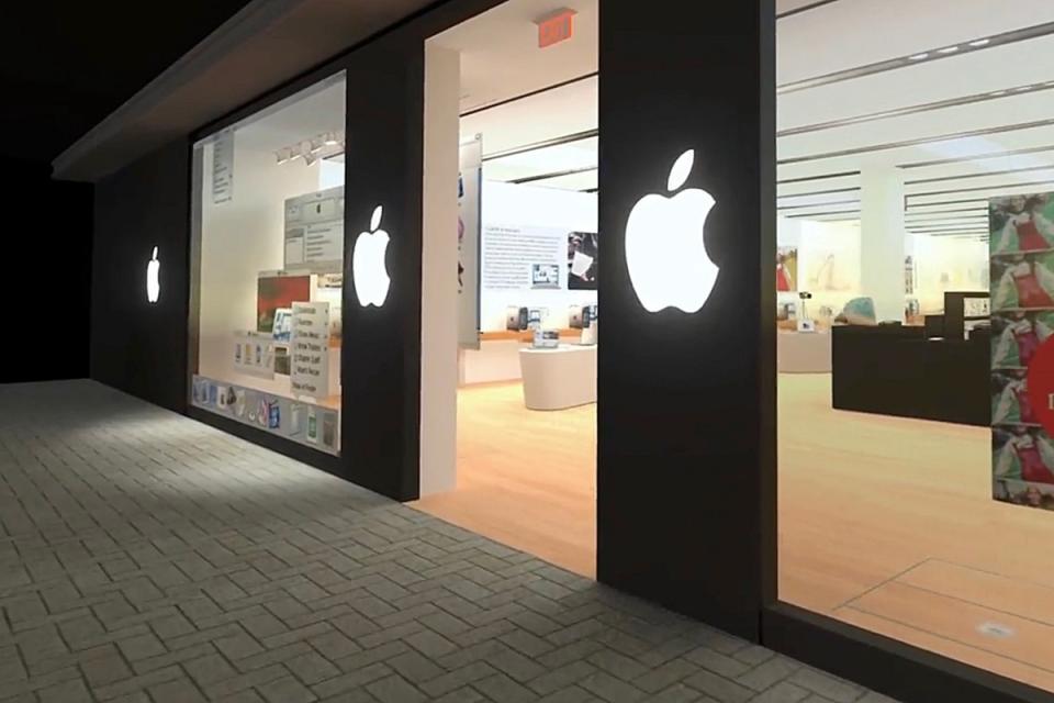 開發者以數位形式建造不同時期啟用、可虛擬遊覽的4間著名Apple Store