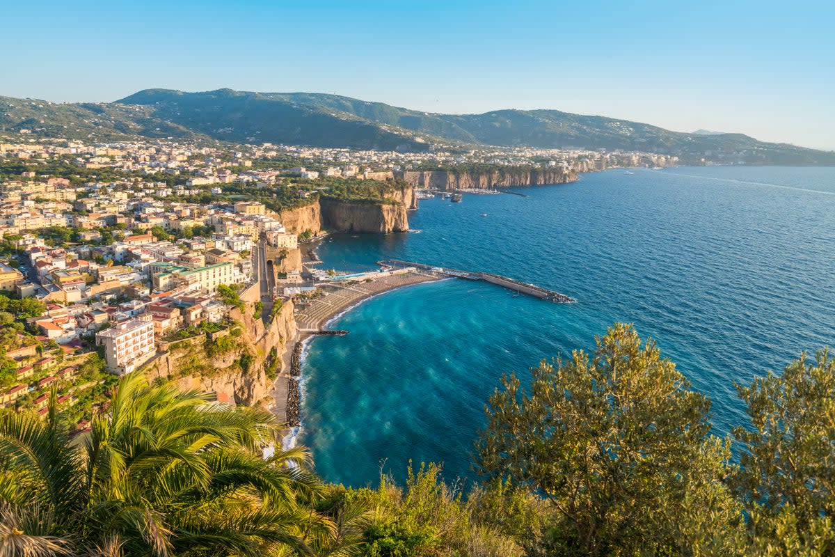 Sorrento boasts a beautiful view of the Bay of Naples (Getty)