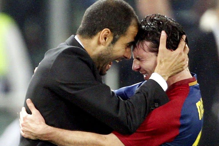 Pep Guardiola y Messi, en una imagen de 2009