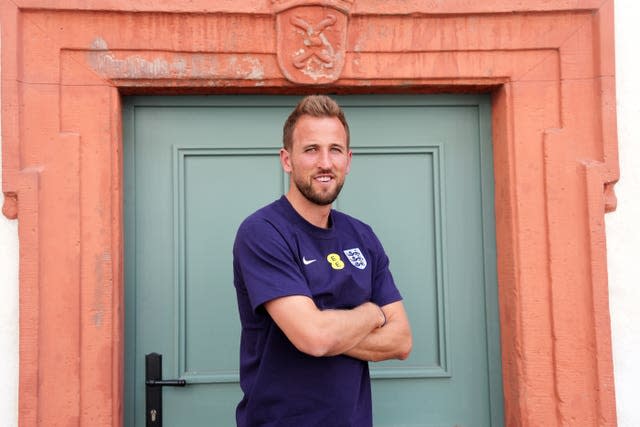 Harry Kane faced the media at England's media centre in Blankenhain on Sunday