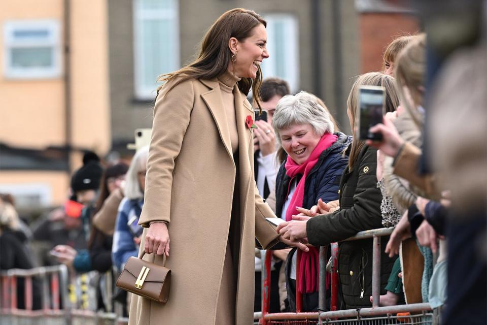 SCARBOROUGH, ENGLAND - NOVEMBER 03: Catherine, Princess of Wales visits "The Street" with Prince William, Prince of Wales during their official visit to Scarborough on November 03, 2022 in Scarborough, England. (Photo by Karwai Tang/WireImage)