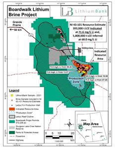 Figure 2: Boardwalk lithium brine project.