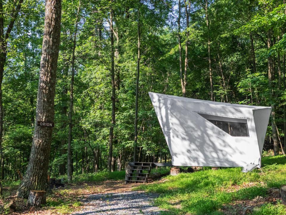 Jupe's off-grid tiny home hotel.