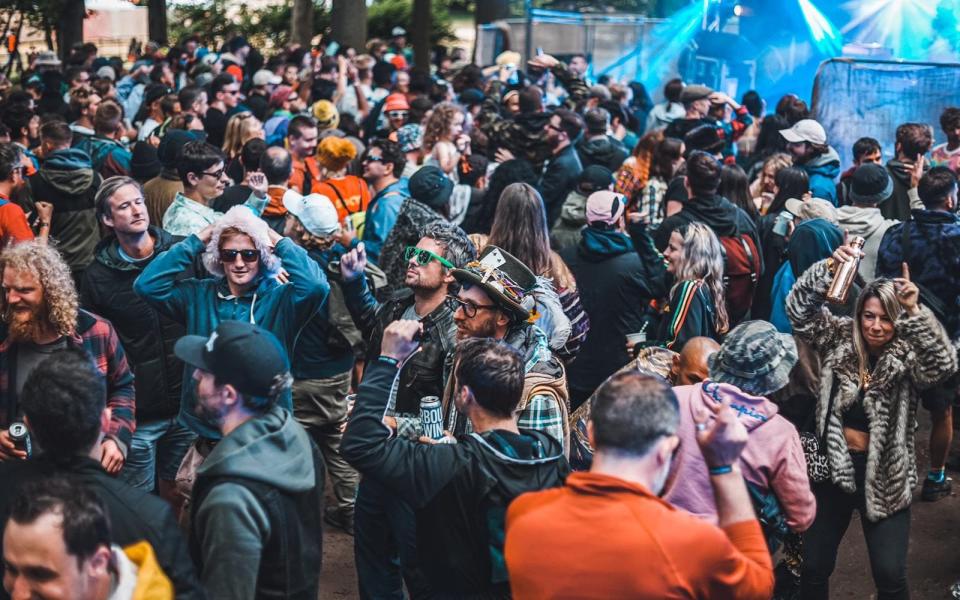 Crowds dance at Bigfoot Festival, held between 18-20 June 2021 - Andrew Makin/Bigfoot Festival