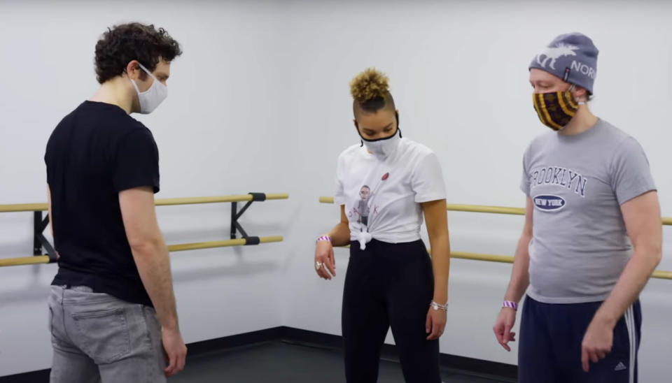 A behind the scenes look at The Umbrella Academy dance rehearsals