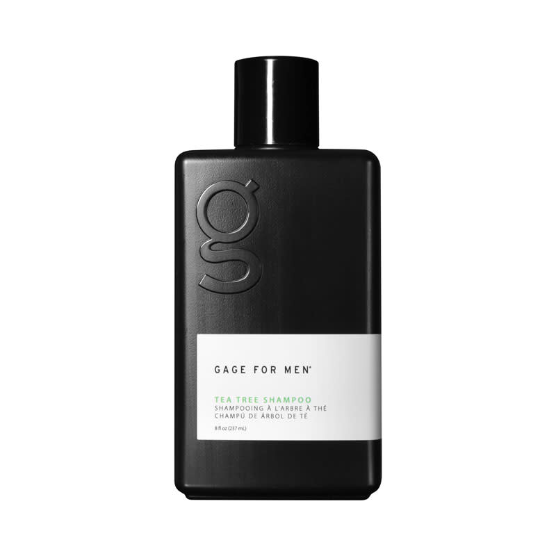 Gage for Men Tea Tree Shampoo, 8 oz bottle; best shampoo for men