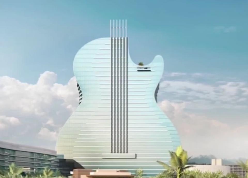 New guitar-shaped Hard Rock Casino Resort (Courtesy: Seminole Hard Rock Hotel & Casino Hollywood)